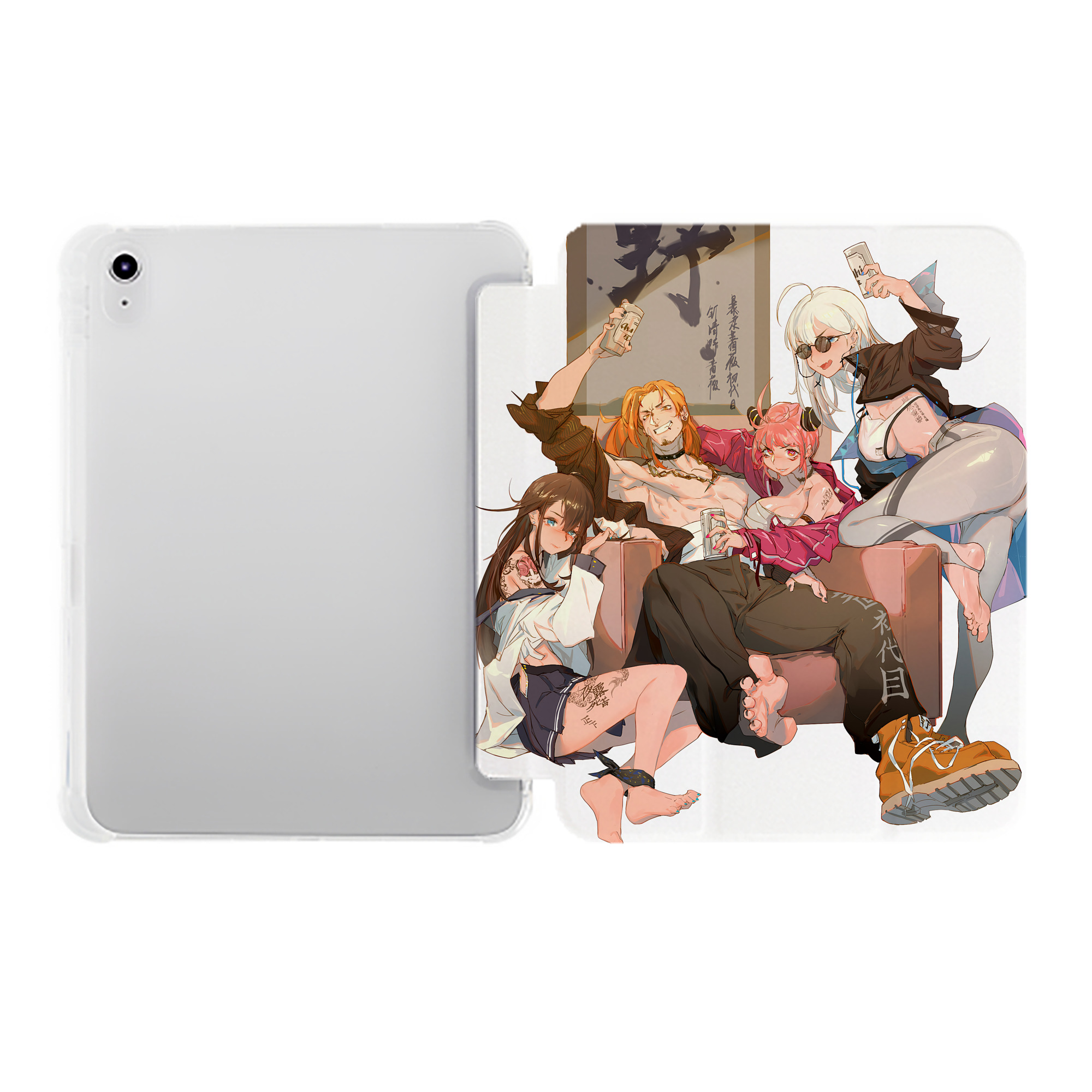 （画像用） SPY×FAMILY间谍家家酒 IPad ケース ペン収納付き 三つ折りスタンド PUレザー×シリコン 対応機種9.5/10.5/10.9インチ